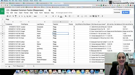 Google Sheets Master Sheet