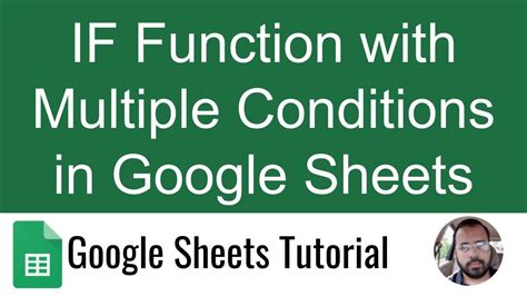 Google Sheets Multiple Conditions