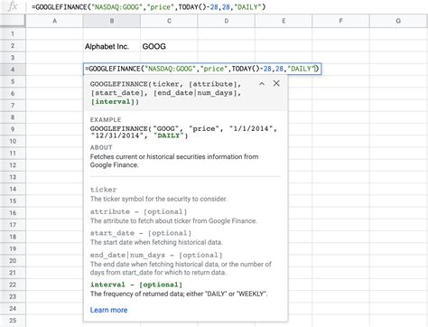 Google Sheets OFFSET Moving Average Gallery