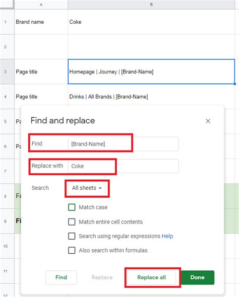 Google Sheets placeholder text best practices