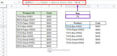 Google Sheets Query Cell References Example 10