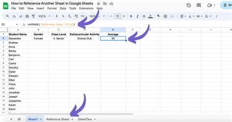 Google Sheets references