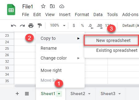 Google Sheets Save As option