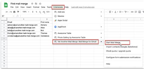 Create a script in Google Sheets