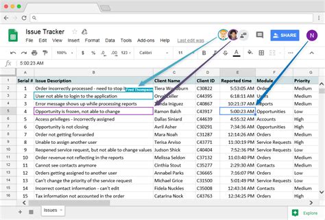 Google Sheets sharing and collaboration