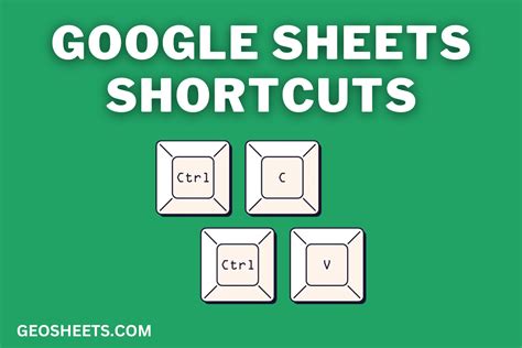 Google Sheets Shortcuts