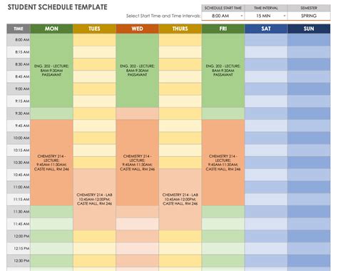 Google Sheets Student Templates