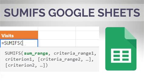 Google Sheets SUMIF multiple criteria