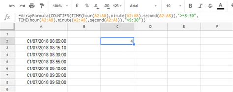 Google Sheets Time Function