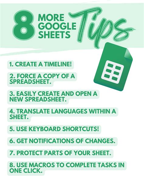 Google Sheets Tips