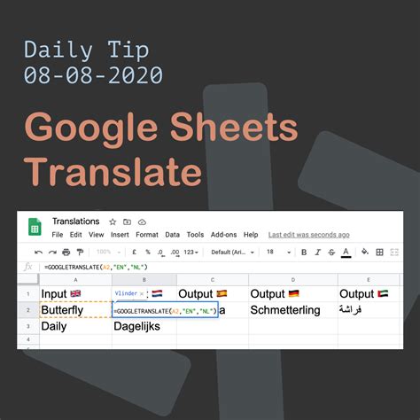 Google Sheets Translate Gallery 2