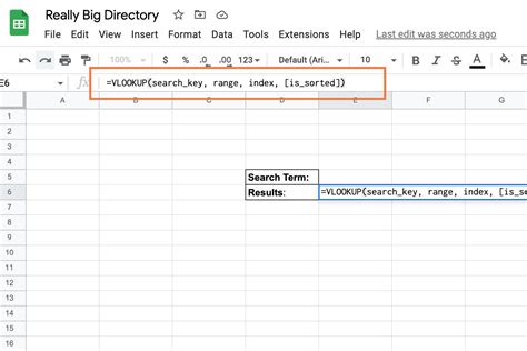 Google Sheets VLOOKUP Function