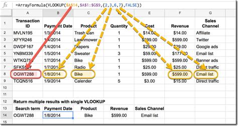 Google Sheets Vlookup Multiple Criteria Gallery 8