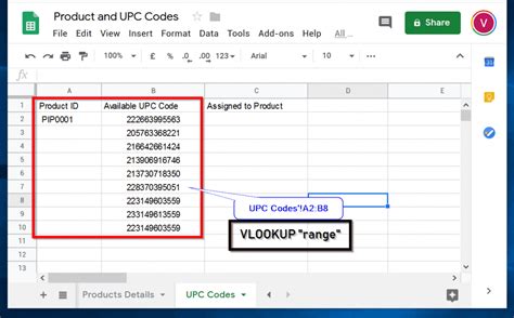 Google Sheets VLOOKUP Typo