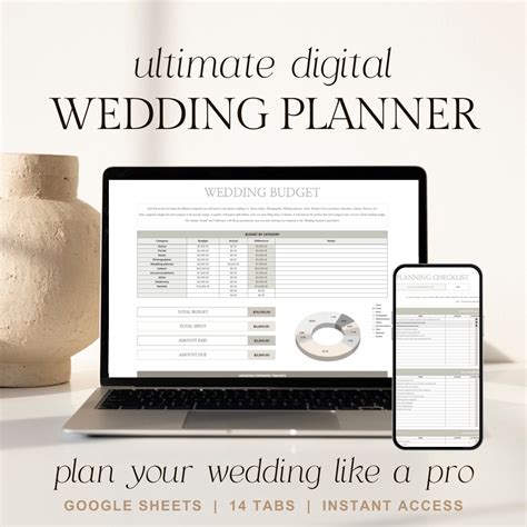 Google Sheets wedding template