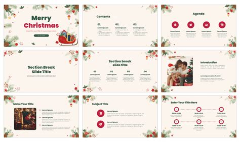 Google Slide Templates Christmas List