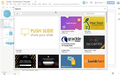 Google Slides Add-ons