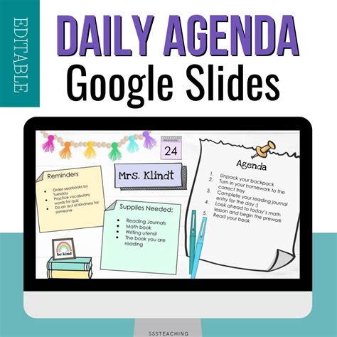 Google Slides Agenda Template