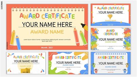 Google Slides Award Certificate Template Design Example 10