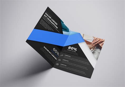 Google Slides bi-fold brochure template