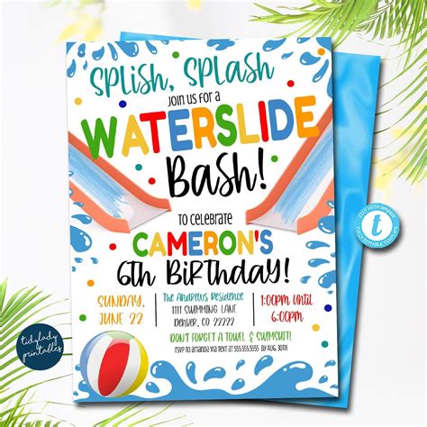 Google Slides Birthday Party Invitation Template