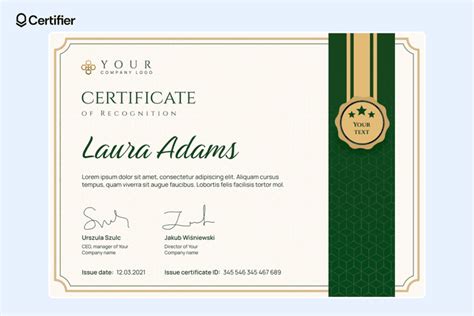 Google Slides Certificate Template 7