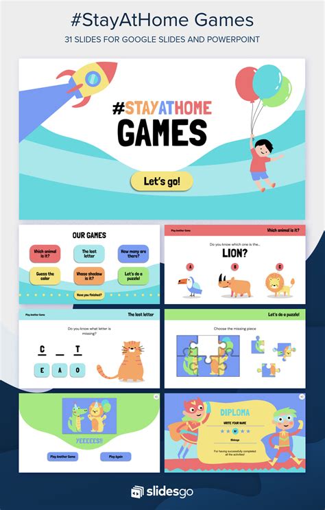 Google Slides Game Templates Educational