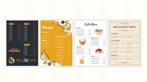 Google Slides Menu Template 1