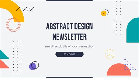 Google Slides Newsletter Template Design Inspiration