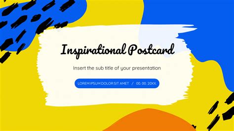 Google Slides postcard template ideas