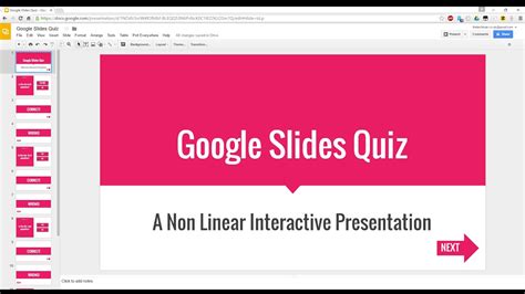 Google Slides Quiz Template 3