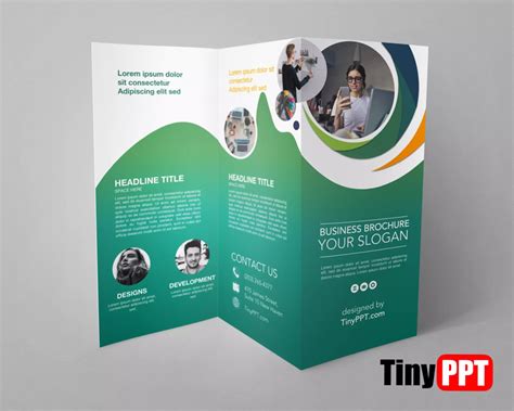 Google Slides tri-fold brochure template