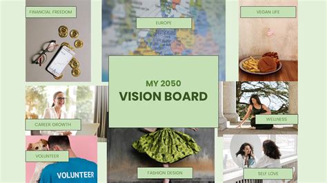 Google Slides vision board template