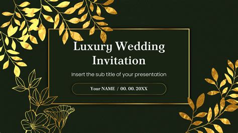 Google Slides Wedding Invitation Template