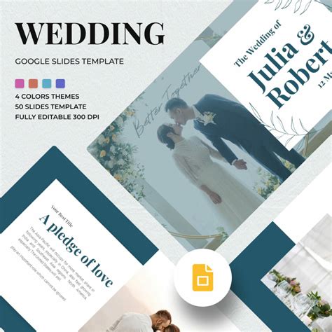 Google Slides wedding photo album example