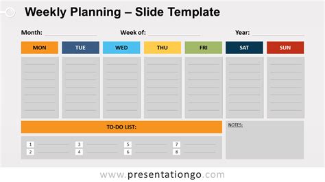 Google Slides Weekly Agenda Template