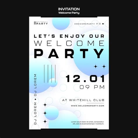 Google Slides Welcome Party Invitation Template