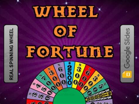 Google Slides Wheel of Fortune Template