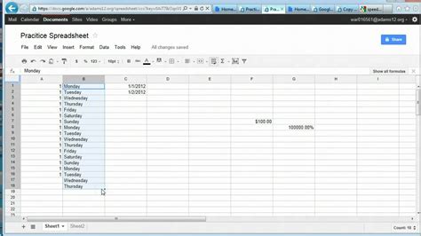 Google Spreadsheet basics