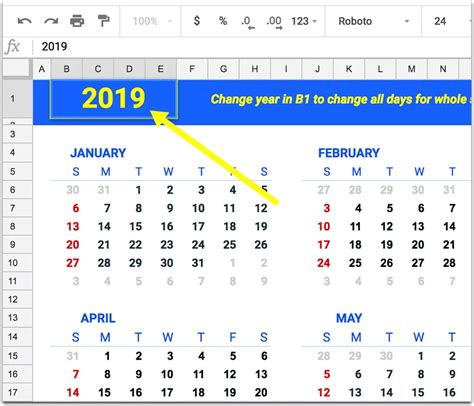 Google Spreadsheet Calendar Picker Shortcuts