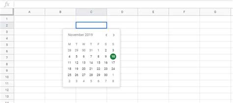 Google Spreadsheet Calendar Picker Tips