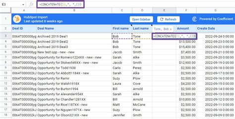 Google Spreadsheet Concatenation Example 10