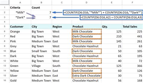 Google Spreadsheet COUNTIF with Multiple Criteria 8