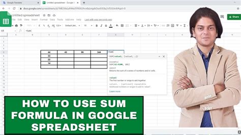 Google Spreadsheet Summation Formulas