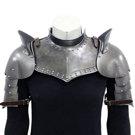 A gorget is a piece of armor that protects the throat