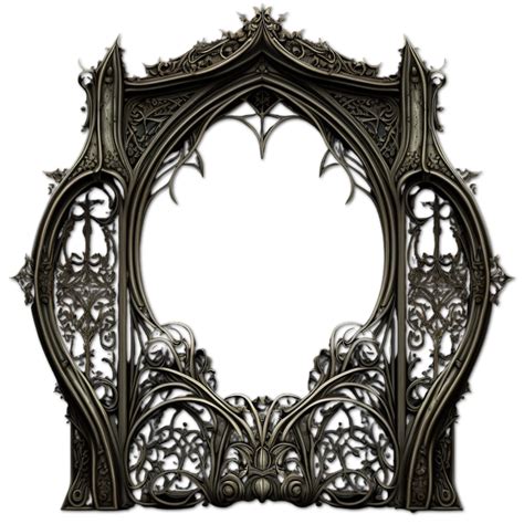 Gothic arch border template for dramatic designs