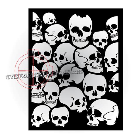 Gothic Skull Stencil