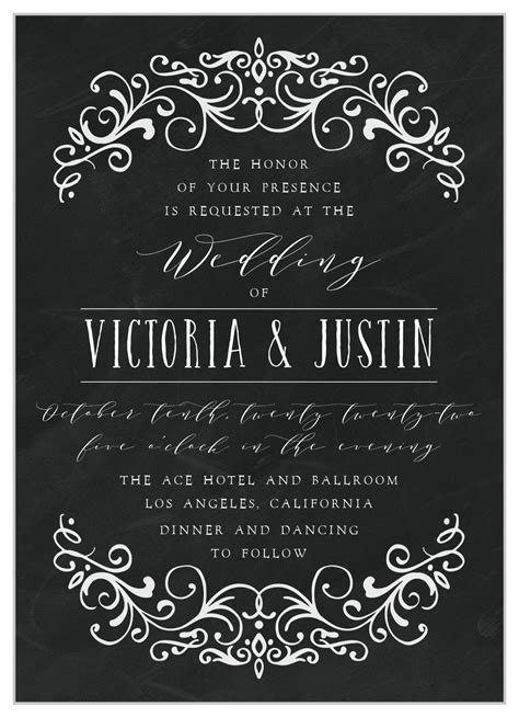 Gothic Wedding Invitation Wording