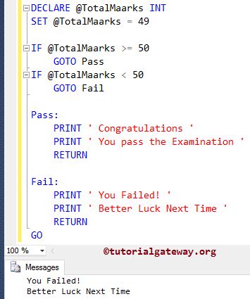 Goto Statement Excel VBA