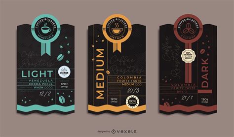 Gourmet coffee label template